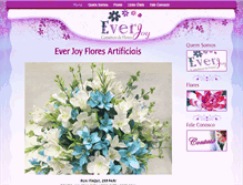 Tablet Screenshot of everjoyflores.com.br